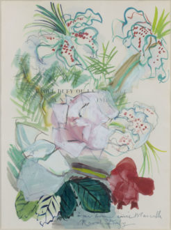 Étude De Fleurs Sur Une Page De Titre