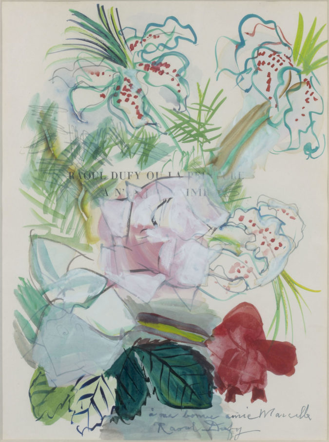 Étude De Fleurs Sur Une Page De Titre