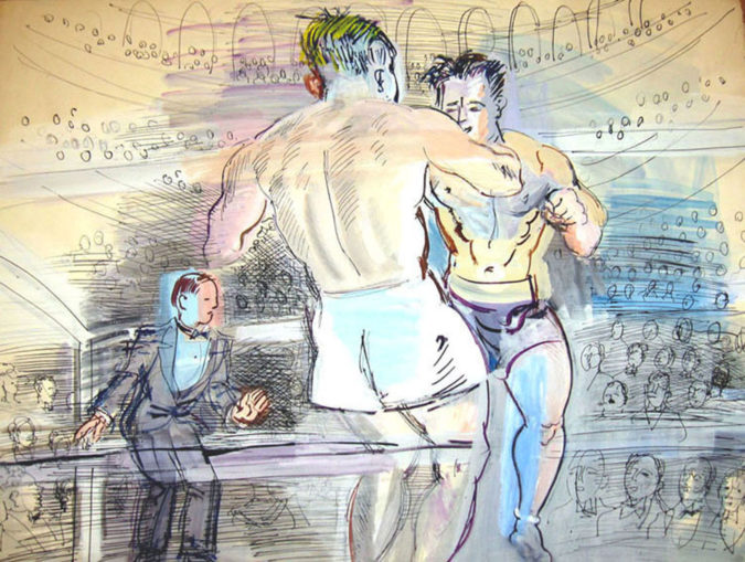 Le Combat De Boxe De Primo Carnera à L'Albert-Hall à Londres