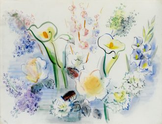 Bouquet de fleurs aux arums
