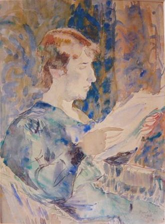 Jeune femme lisant