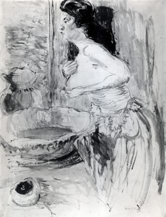 Femme à sa toilette