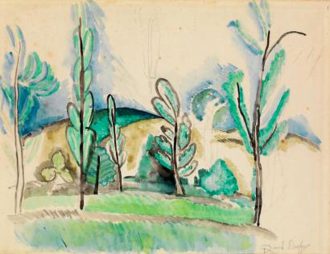 Paysage aux Arbres