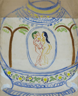 Vase Au Médaillon