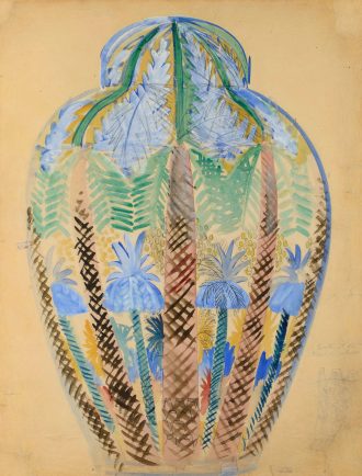 Vase aux palmiers
