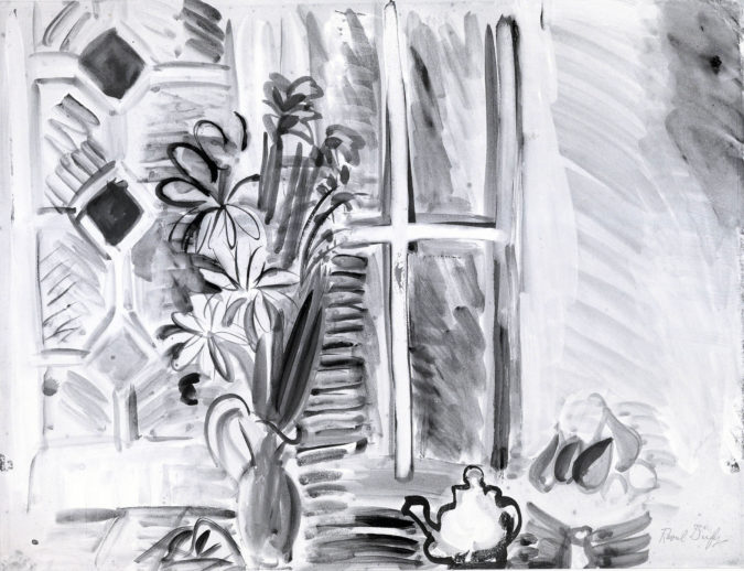 Bouquet De Fleurs Devant La Fenêtre