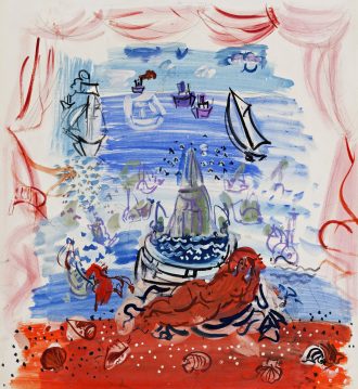 Naïade et fontaine - projet pour les Ballets de Monte-Carlo