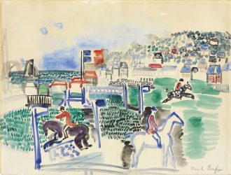 Le concourt hippique à Deauville