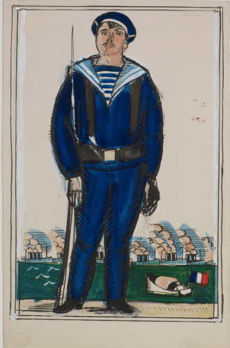 Fusilier marin (de face)
