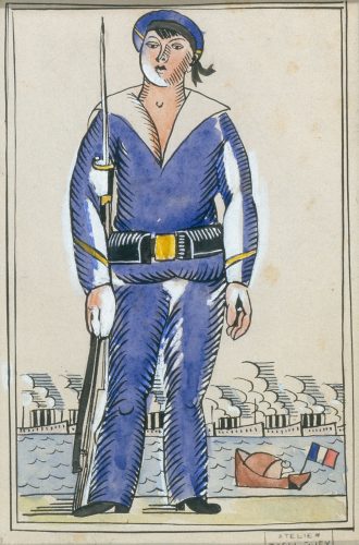 Fusilier marin de face