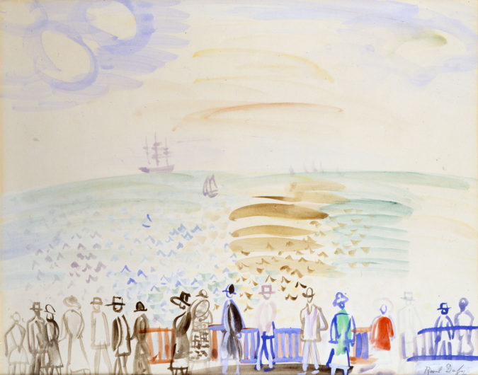 Promenade Au Bord De La Mer Au Havre