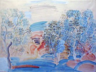 Paysage aux oliviers