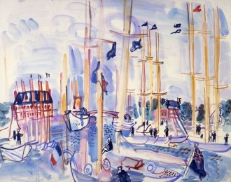 Voiliers dans le port de Deauville