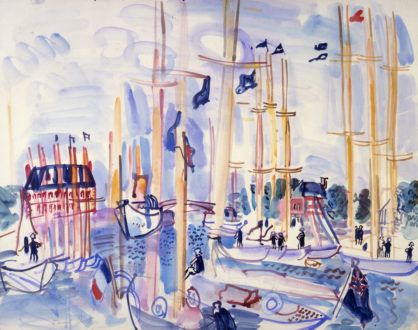 Voiliers Dans Le Port De Deauville