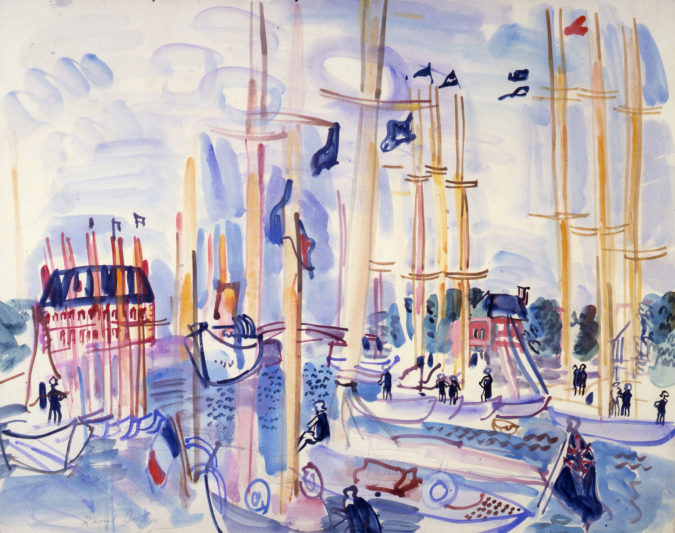 Voiliers Dans Le Port De Deauville