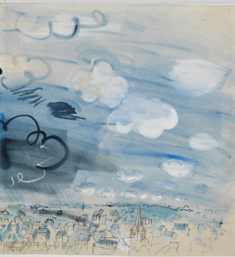 L'averse (vue du Havre)