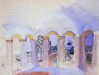 La terrasse aux arcades à Vallauris