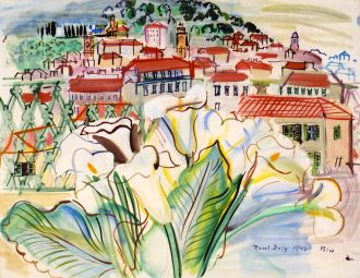 Bouquet sur la terrasse de Nice