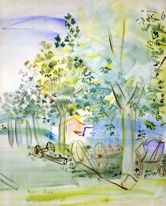 Les charettes sous les Arbres