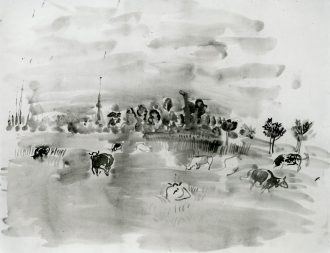 Troupeau dans la prairie