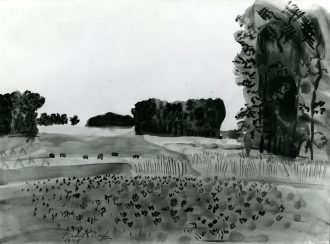 Blés dans un paysage