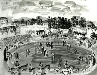 La paddock à Cagnes-sur-Mer