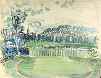 Le paddock à Deauville