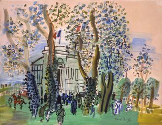 Le pesage à Deauville