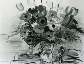 Bouquet d'anémones et de tulipes