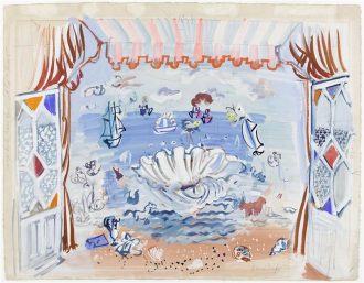 Projet de décor pour le ballet Palm Beach