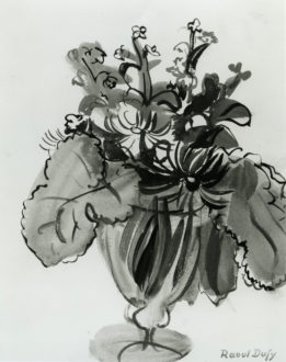 Vase De Fleurs Vertes Et Bleues