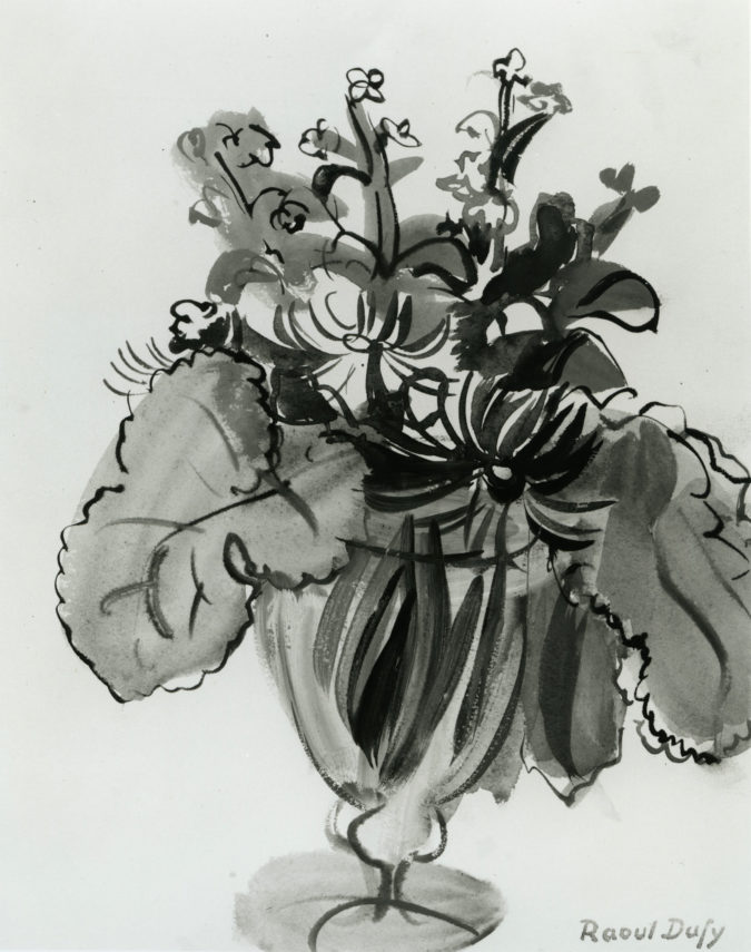 Vase De Fleurs Vertes Et Bleues