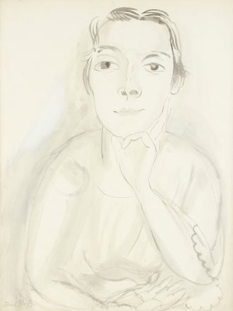 Deux jeunes femmes au bord de la mer