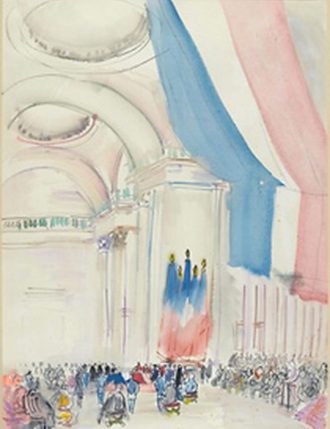 Les funréailles du Président Painlevé au Panthéon