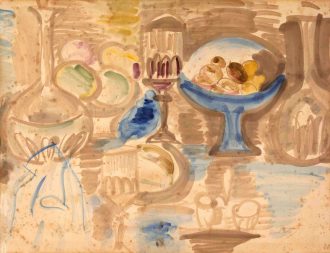 Nature morte aux deux verres et aux deux carafes