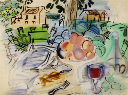 Nature Morte Sur La Table De Jardin