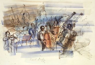 Petit orchestre de violonistes et violoncellistes