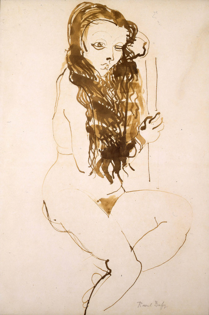 Femme Nue Asise