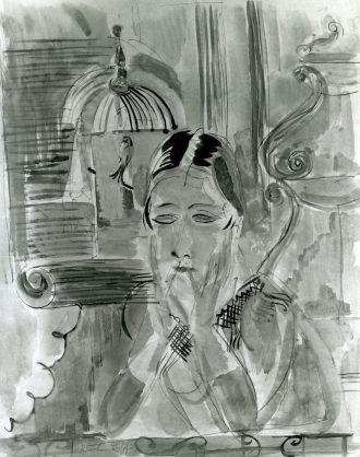 Portrait de Madame Dufy au balcon