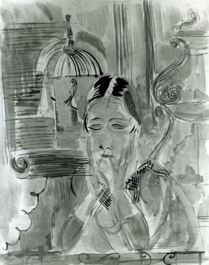 Portrait De Madame Dufy Au Balcon