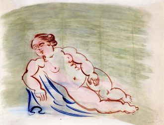 Baigneuse à la draperie