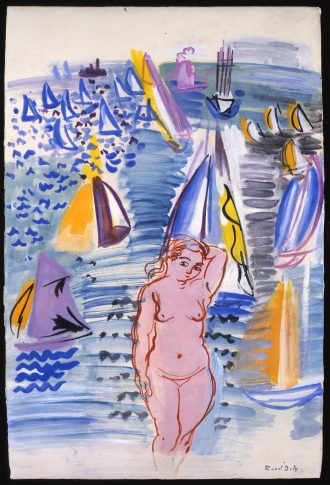 Baigneuse aux régates