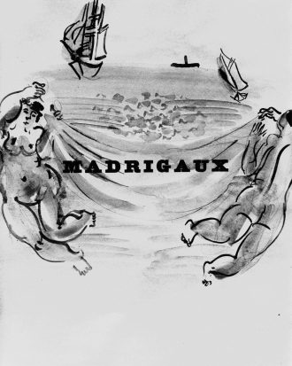 Page de droite des Madrigaux