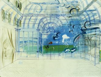 Projet de décor pour les Fiancés du Havre d'Armand Alacrow