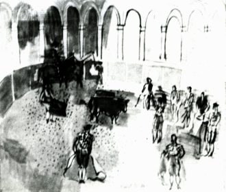 Scène de corrida
