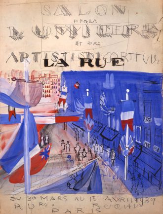 La rue pavoisée