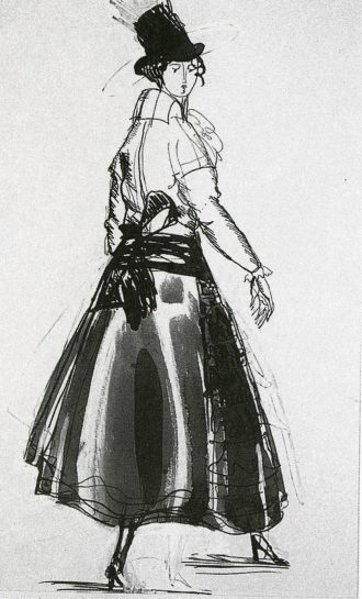 Projet de robe pour Paul Poiret