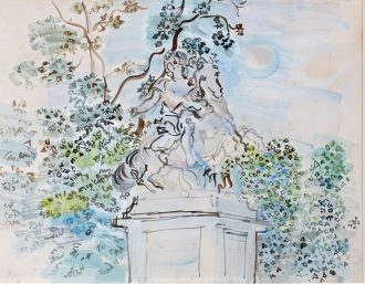 Statue équestre de Louis XIV par Le Bernin dans le parc de Versailles