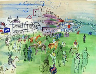 Le champ de courses à Epsom