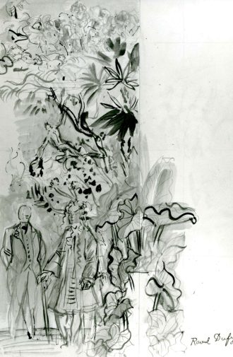 Étude pour la Singerie du Jardin des Plantes - Partie gauche